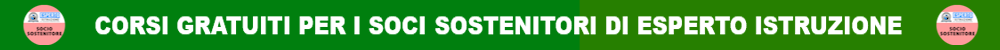 Corsi gratuiti per i soci sostenitori